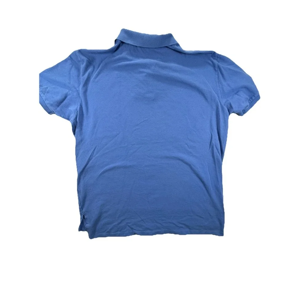 Polo Ralph Lauren Shirt Men's Extra Large Blue Polo Short Sleeve Orange Pony - Picture 2 of 5